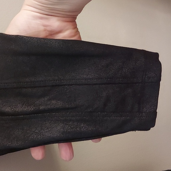 DEMOCRACY Glider Black Faux Leather Look Pull On Leggings - Picture 8 of 13